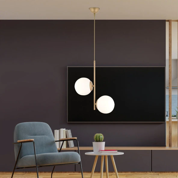 Apliqa Malibu 2 Li Eskitme Modern Genç Odası Mutfak Salon Avize ürün görseli