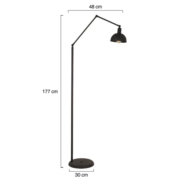 Apliqa Aksu Siyah Dekoratif Tasarım Modern Retro Metal Lambader - 9