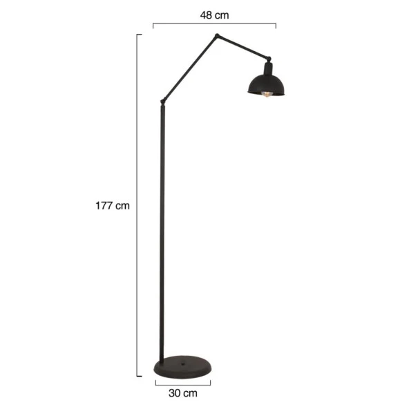 Apliqa Aksu Siyah Dekoratif Tasarım Modern Retro Metal Lambader - 10