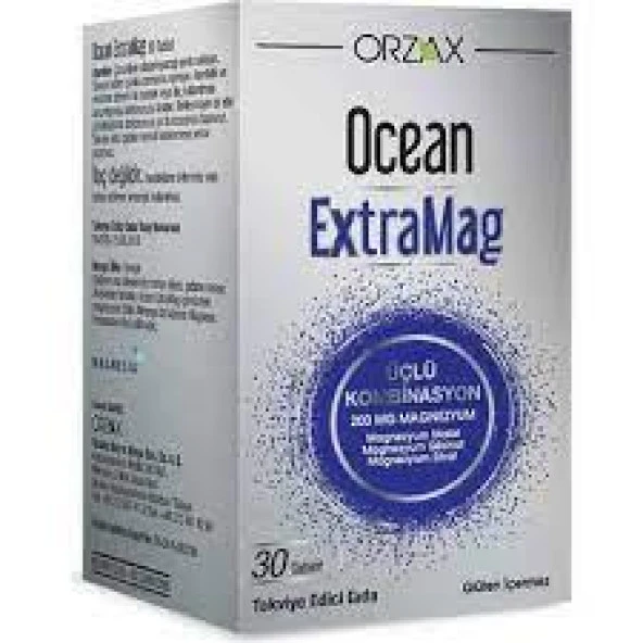 Orzax Ocean ExtraMag Üçlü Kombinasyon 30 Tablet
