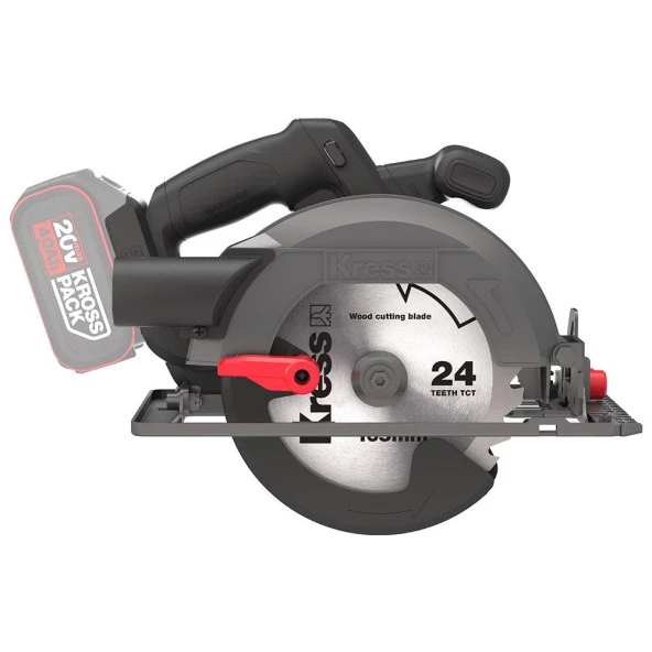 Kress KUE12.9 20Volt 165MM Kömürsüz Profesyonel Daire Testere (Akü Dahil Değildir) - Resim 2