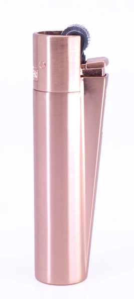 Clipper Özel Kutusunda Metal Çakmak - Mat Rose Gold (Brushed Rose Gold) ürün görseli 1