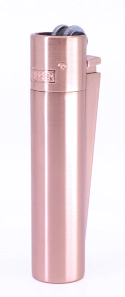 Clipper Özel Kutusunda Metal Çakmak - Mat Rose Gold (Brushed Rose Gold) - Resim 2