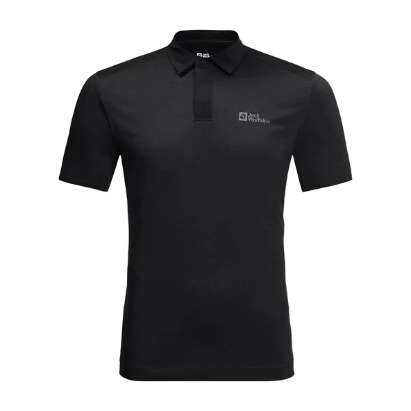 Jack Wolfskin Pack & Go Siyah Erkek Polo T-Shirt 1808542_6000-6000 - 9