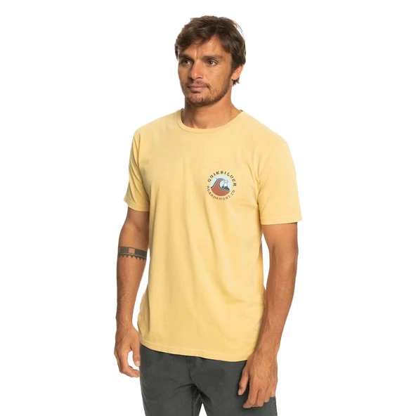 Quiksilver Sunset Wave Sarı Erkek T-Shirt EQYZT07277-YFB0