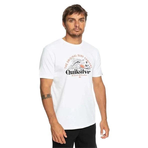 Quiksilver Sunset Wave Beyaz Erkek T-Shirt EQYZT07277-WBB0