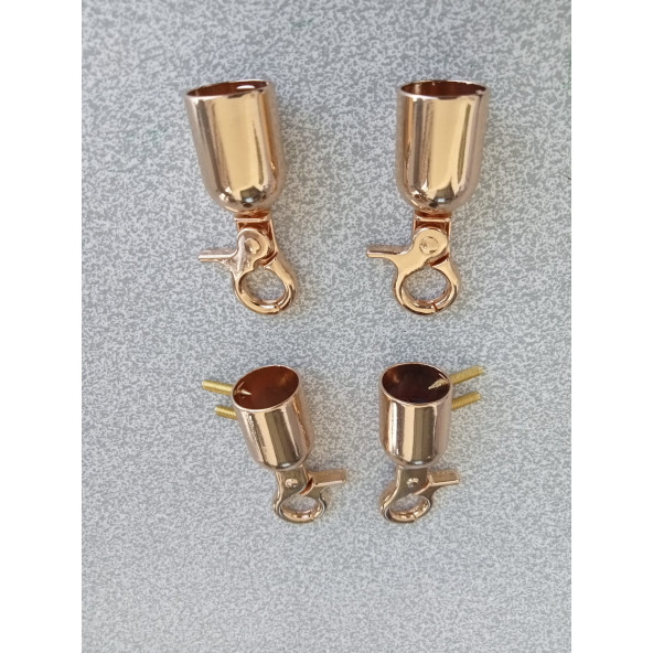 4 Adet Gold Metal Çanta Kovanı - 2