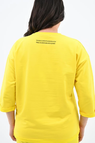 Kadın Büyük Beden Etiket Detaylı Eşofman Takımı 8100-24 - 6