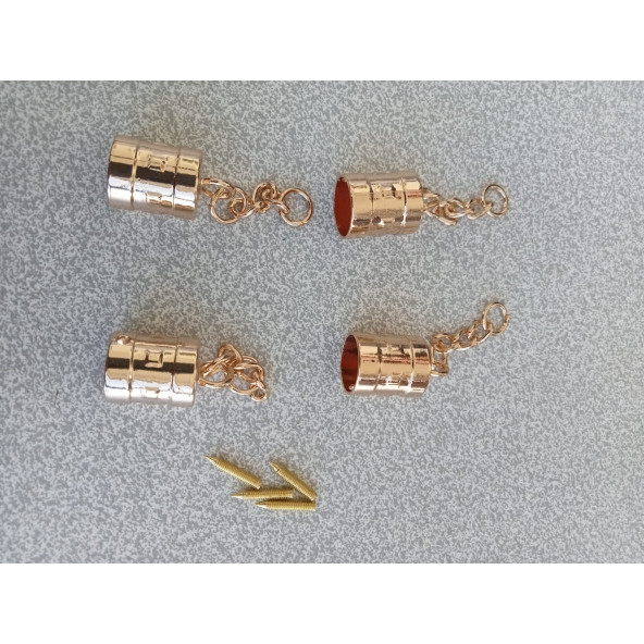 4 Adet  Ak Model GOLD Metal  Çanta Kovanı - 2