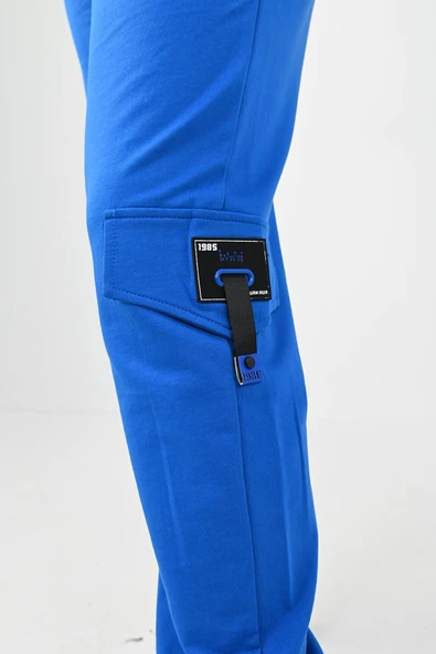 Kadın Büyük Beden Baskılı Kargo Cep Detaylı Eşofman Takımı 8075-25 - 11