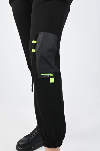 Kadın Büyük Beden Harmony Baskı Detaylı Eşofman Takımı 8079-24 - 5