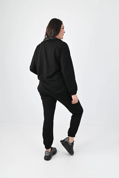 Kadın Büyük Beden Harmony Baskı Detaylı Eşofman Takımı 8079-24 - 3