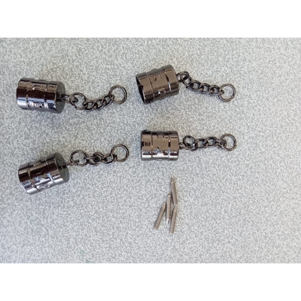 4 Adet Ak Model SİYAH Çanta Kovanı