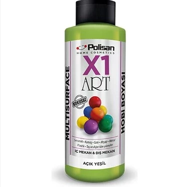 POLİSAN X1 HOBİ BOYASI 0078 AÇIK YEŞİL 120 ML