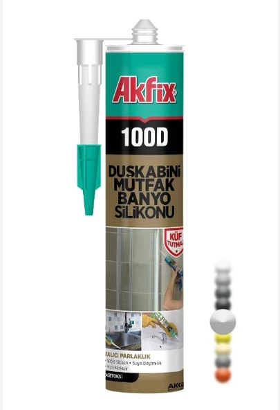 AKFİX DUŞAKABİN SİLİKONU ŞEFFAF 280 ML