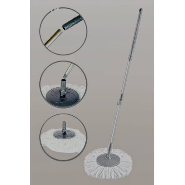Zambak Temizlik Seti Yedeği Sap + Mop - 2