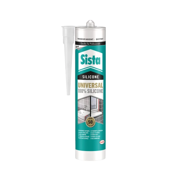 SİSTA UNİVERSAL ŞEFFAF SİLİKON 280ML