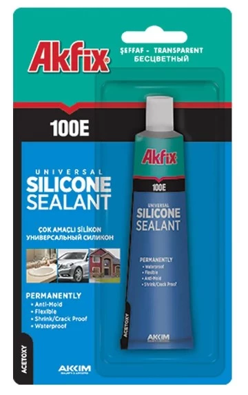 AKFİX 100E ŞEFFAF SİLİKON 50 ML