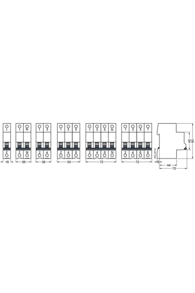 Siemens Sıemens Otomatik Sigorta 5sl6116-7ya 1 Fazlı 16a C Tipi 6ka - 4