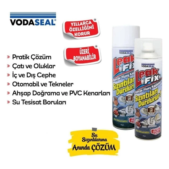 VODASEAL KAUÇUK YÜZEY KAPLAMA ŞEFFAF 200 ML - 2
