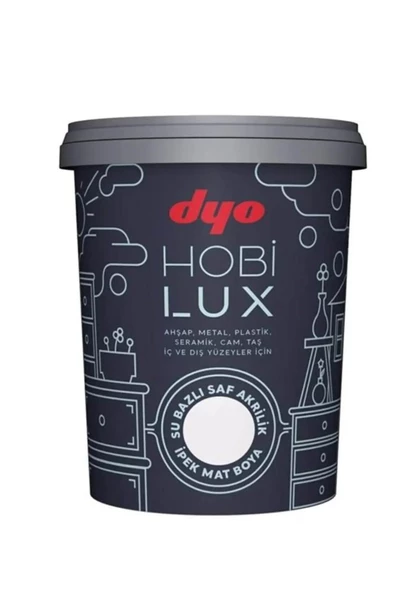 DYO HOBİLUX HOBİ BOYASI 0001 BEYAZ 0,9 LT