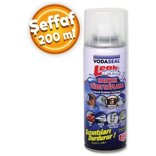 VODASEAL KAUÇUK YÜZEY KAPLAMA ŞEFFAF 200 ML