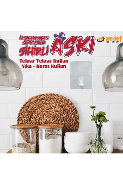 VODASEAL TAK - SÖK SİHİRLİ KARE ASKI - GRİ