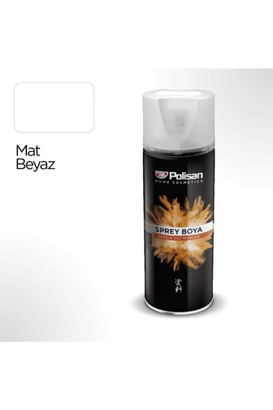 POLİSAN AKRİLİK SPREY MAT BEYAZ 400 ML 97705000410