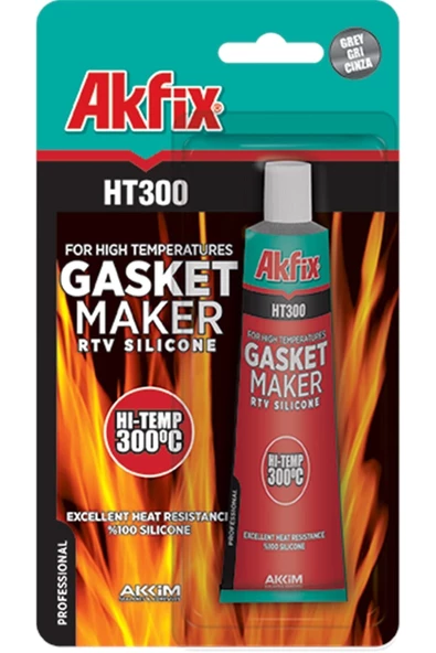 AKFİX YÜKSEK ISI SIVI CONTA KIRMIZI 50 GR