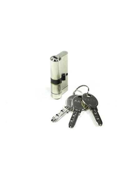 KALE 164bne Tuzaklı Barel 68 Mm. Saten Anahtarlı Kilit Kapı Göbeği - 2