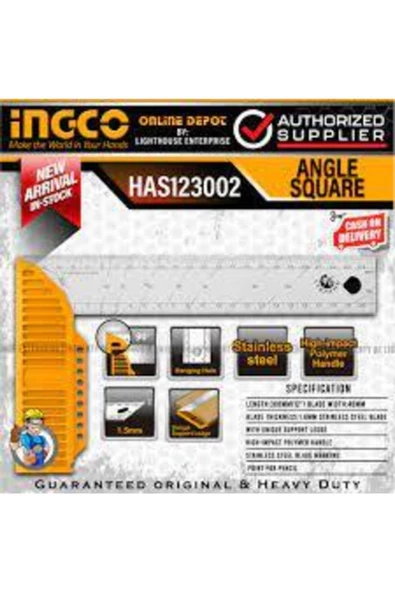 İNGCO ENDÜSTRİYEL AÇILI ÇELİK CETVEL (İNG-HAS123002) - 2