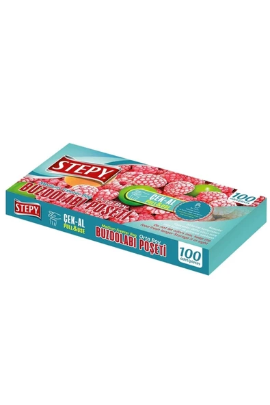 STEPY BUZDOLABI POŞETİ ORTA BOY 100 ADET ÇEK-AL