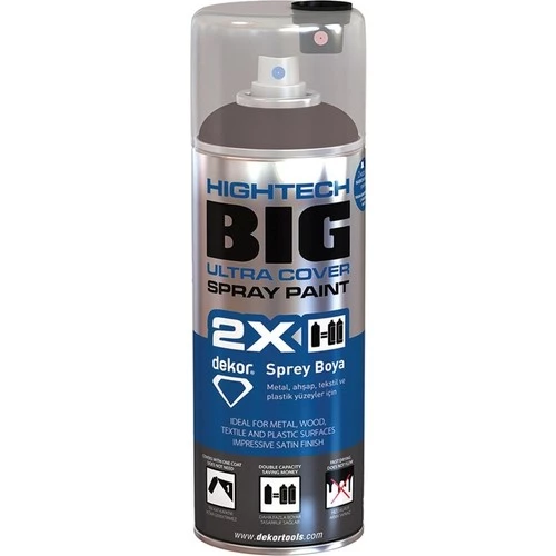 DEKOR HİGHTECH BİG SPREY BOYA KOYU YEŞİL 687 400ML ÇİFT PÜSKÜRTME BAŞLIKLI