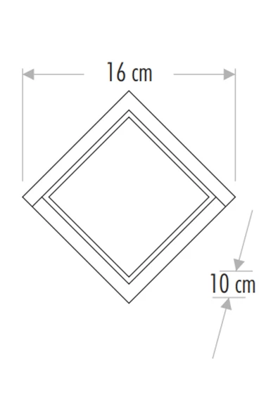 CATA DOMİNİK LED BAHÇE APLİK 12W GÜNIŞIĞI (CT-7074) - 4