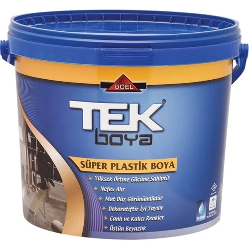 TEK SÜPER PLASTİK BOYA BEYAZ 20 KG