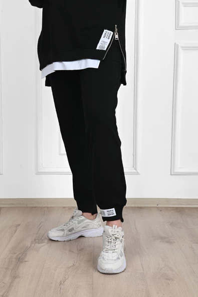 Kadın Büyük Beden Yanları Fermuar Detaylı Eşofman Takımı 3613-23 - 7