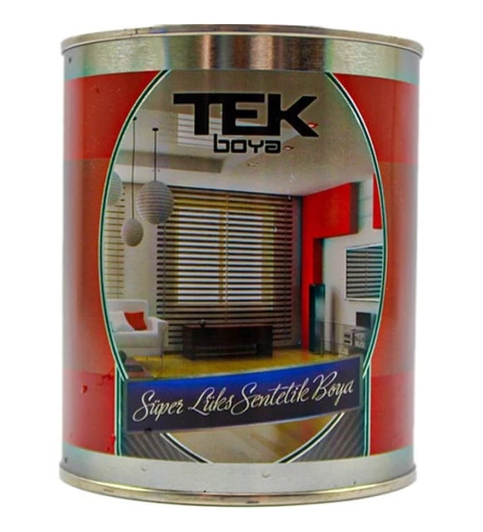 TEK SÜPER LÜKS SENTETİK YAĞLI BOYA SİYAH 2.5 LT