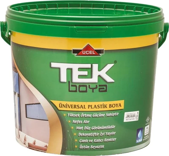 TEK ÜNİVERSAL PLASTİK İÇ CEPHE BOYASI BEYAZ 2,5 LT - 1