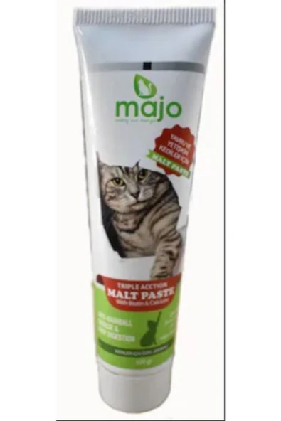 majo Kedi Malt Macunu Kedi Tüy Yumağı Önleyici (100 ml ) YEŞİL