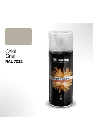 POLİSAN AKRİLİK SPREY ÇAKIL GRİSİ RAL 7032 400 ML 97703070410