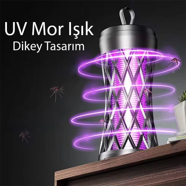 Polham 200Metrekare Ektili UV Mor Işıklı Sinek, Sivrisinek, Haşere Öldürücü Elektrikli Kapan - 3