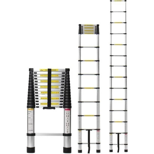 EBAX 2,6 MT 9 BASAMAKLI UZAYAN ALÜMİNYUM TELESKOPİK MERDİVEN