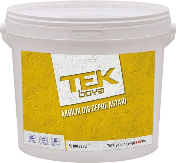 TEK AKRİLİK DIŞ CEPHE ASTARI 20 KG