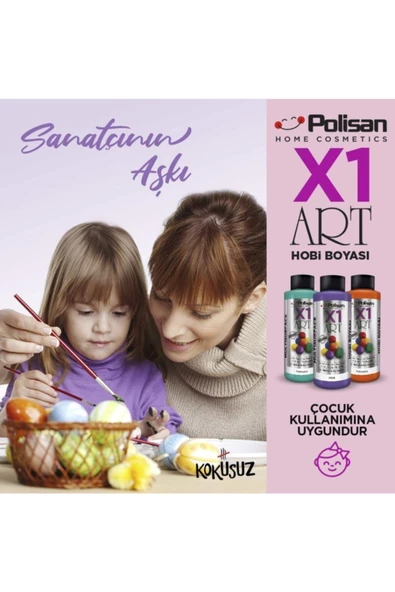 Polisan X1 Art Multisurface Parlak Vernik 120ml - 6