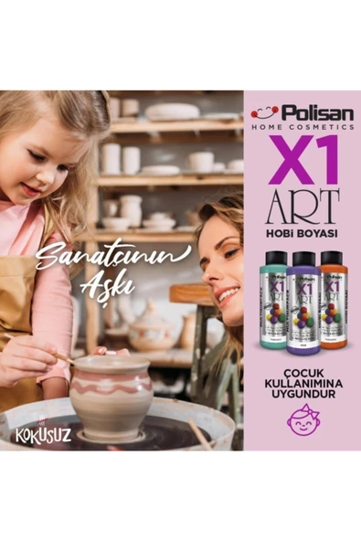 Polisan X1 Art Multisurface Parlak Vernik 120ml - 8
