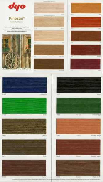 DYO PİNOSAN AHŞAP KORUYUCU KOYU MEŞE 2,5 LT 8423 - Resim 2