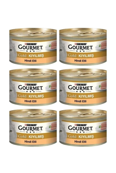 Gourmet Gold Kıyılmış Hindili Kedi Konservesi 85 Gr x 6 Adet