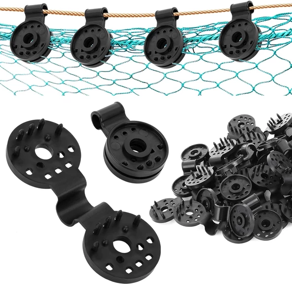 SFS PLASTİK GÖLGELİK KLİPSİ 100 ADET - 4