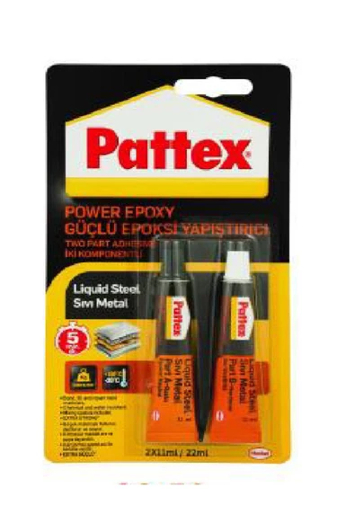 PATTEX GÜÇLÜ EPOKSİ YAPIŞTIRICI SIVI METAL 2X11 ML