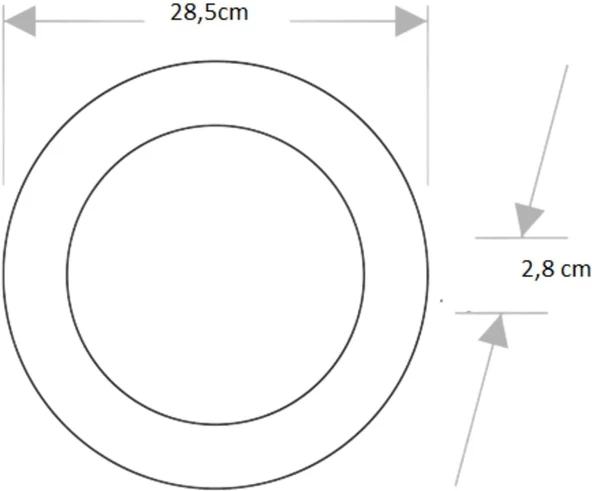 CATA 30 W SIVA ÜSTÜ LED PANEL GÜNIŞIĞI YUVARLAK (CT-5273) - 2